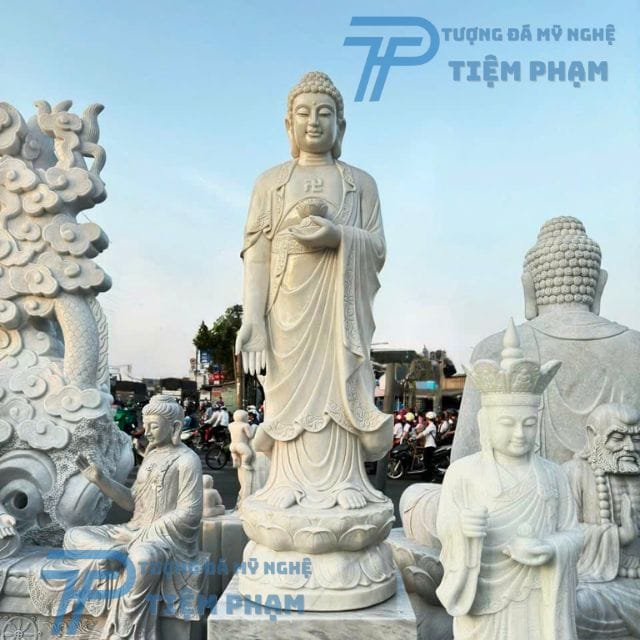 tượng phật a di đà bằng đá