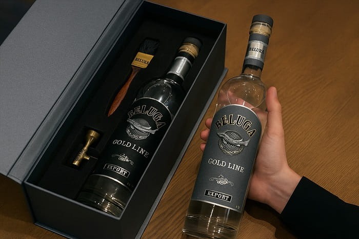 Rượu Beluga Gold Line cao cấp mang tính độc bản và đẳng cấp